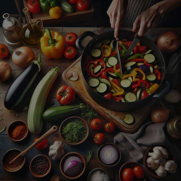 Comment cuisiner une ratatouille niçoise allégée sans huile d'olive?